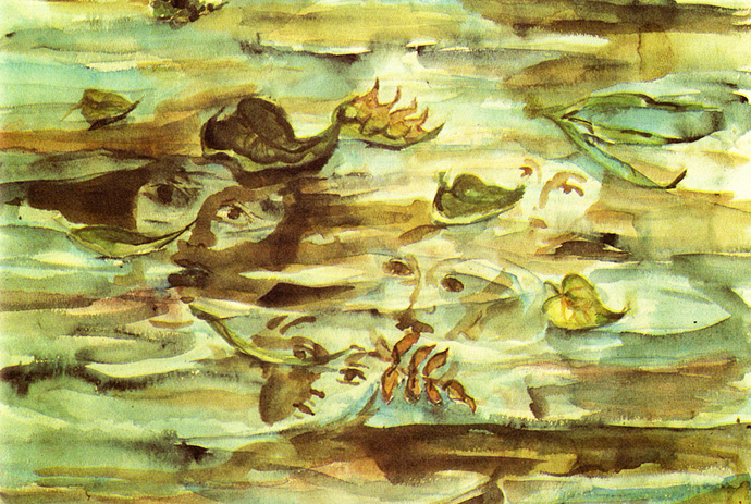 «Русалки Чорнобиля». 1988. Папір, акварель